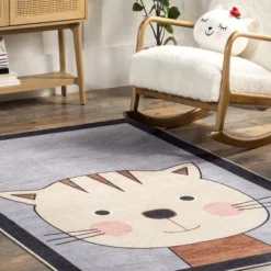 NuLOOM Samantha Kitten Kids Machine Washable Area Rug -Kids’ Furniture Store GUEST 571e1e43 f78b 4895 984b 919d7e8e9826