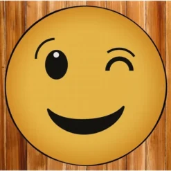 Deerlux Emoji Style Round Funny Smiley Face Kids Area Rug, Wink Emoji Rug 9 Deerlux Emoji Style Round Funny Smiley Face Kids Area Rug, Wink Emoji Rug -Kids’ Furniture Store GUEST 57b18e39 e5e6 498e afa8 82575b024496
