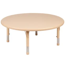 Flash Furniture 45" Round Plastic Height Adjustable Activity Table -Kids’ Furniture Store GUEST 584efb00 7e3a 4cc2 bf10 fc441b62321e