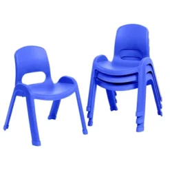 ECR4Kids SitRight Plastic Children’s Chair, Indoors And Outdoors, 11in Seat Height, 4-Pack -Kids’ Furniture Store GUEST 59621c33 795a 4de3 8714 b83bc97b89df