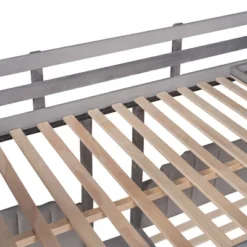 Full Over Twin & Twin Bunk Bed, Velvet Triple Bunk Bed With Drawers And Guardrails-ModernLuxe -Kids’ Furniture Store GUEST 59f1aac0 b75b 4748 8ddd f4951e57ddac