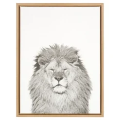 24" X 18" Lion Framed Canvas Art - Uniek -Kids’ Furniture Store GUEST 5ac8cb59 2b1a 4393 bbc3 288de7b6aa05