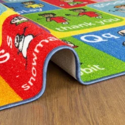 KC CUBS Boy & Girl Kids ABC Alphabet ASL Sign Language Educational Learning & Fun Game Play Area Nursery Bedroom Classroom Rug Carpet -Kids’ Furniture Store GUEST 5c2f639a ab8e 4a00 9d06 336928d59e0f