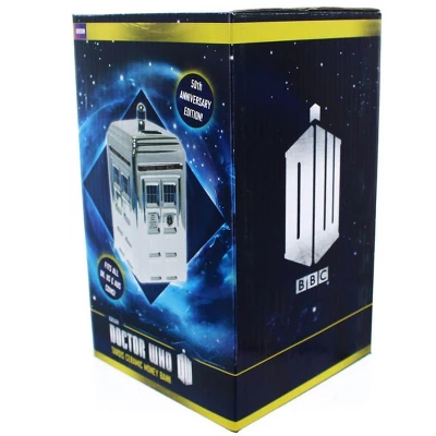 Seven20 Doctor Who Silver TARDIS Ceramic Money Bank 1 Seven20 Doctor Who Silver TARDIS Ceramic Money Bank