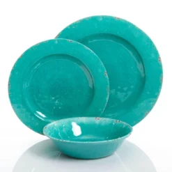 Gibson Studio California Mauna 12 Piece Assorted Crackle Decal Melamine Dinnerware Set -Kids’ Furniture Store GUEST 5cdbdb21 e270 4cce b092 37e418158b07