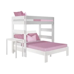 Max & Lily Farmhouse Twin Over Queen L-Shaped Bunk Bed With Desk -Kids’ Furniture Store GUEST 5d490ba1 f528 46d7 b87e 46188e703aff