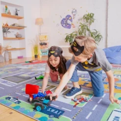 KC CUBS | Batman Gotham City Boy & Girl Kids City Road Car Vehicle Traffic Educational Learning & Game Nursery Classroom Rug Carpet -Kids’ Furniture Store GUEST 5dadd149 6dda 49ea b7bc f7d31f83a43f