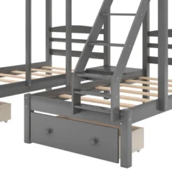 Full Over Twin & Twin Bunk Bed, Gray - ModernLuxe -Kids’ Furniture Store GUEST 5ed0ba04 f35b 4530 9ae5 5d4bc1becf89