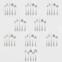 45pc Luxor 18/10 Stainless Steel Flatware Set - Threshold Signature™ -Kids’ Furniture Store GUEST 5eeff87b f0a4 4f68 abf1 8b0a61366404