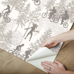 Netflix Stranger Things Hawkins Woods Peel And Stick Wallpaper - RoomMates -Kids’ Furniture Store GUEST 5f3b675d 3cf1 4e01 97da d48d59daf837