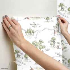 Winnie The Pooh 100 Acre Wood Map Peel And Stick Wallpaper - RoomMates -Kids’ Furniture Store GUEST 5f7d799b c01b 4027 9a99 f588aec86064