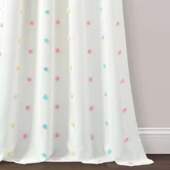 42"x84" Kids' Rainbow Tufted Dot Single Window Curtain Panel - Lush Décor -Kids’ Furniture Store GUEST 6057f04e 0ec0 4efb 81c5 b9d41c24ecf3