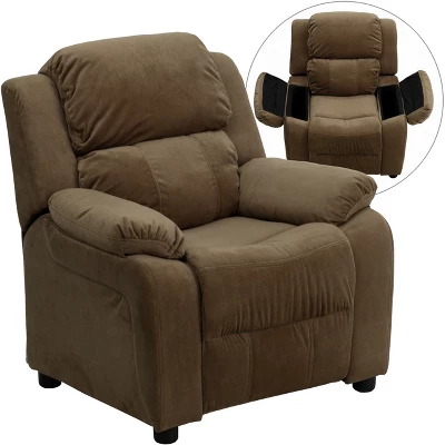Emma And Oliver Deluxe Padded Contemporary Kids Recliner With Storage Arms 12 Emma And Oliver Deluxe Padded Contemporary Kids Recliner With Storage Arms - Image 12