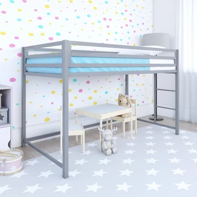 Max Metal Junior Loft Bed Silver - Room & Joy 1 Max Metal Junior Loft Bed Silver - Room & Joy
