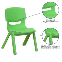 Flash Furniture 4 Pack Plastic Stackable School Chairs With 10.5" Seat Height -Kids’ Furniture Store GUEST 62baf443 89d9 418f 82c6 879132cd821f