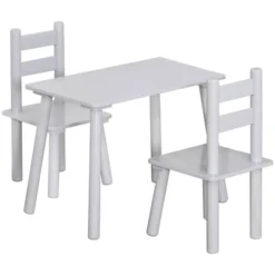 Qaba Kids Wooden Table And Chair Activity Set For Arts, Crafts, Dinning, And Reading For Toddlers Age 2 To 5 -Kids’ Furniture Store GUEST 6300c25a 0614 463e 9270 ea15f6aa3110