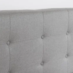 Dylane Upholstered Platform Bed And Headboard Pale Soft - South Shore -Kids’ Furniture Store GUEST 63ff9275 687e 4903 91bc dc4196fd601f