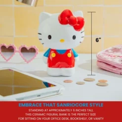 Silver Buffalo Sanrio Hello Kitty 6-Inch Ceramic Figural Coin Bank Storage -Kids’ Furniture Store GUEST 649eed96 c092 45ff 98ff 28d74160ead4