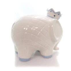Bank White/Blue Coco Elephant Bank - One Bank 7.75 Inches - Baby Hand Painted - 3781Bl - Ceramic - Off-White -Kids’ Furniture Store GUEST 64c7fb2b f42e 464c 9ef1 cfa28e79c297