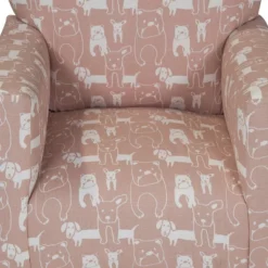Tonai Animal Print Kids' Rocking Chair Pink - HOMES: Inside + Out -Kids’ Furniture Store GUEST 659989de 0f49 4c2e 868d ad1cd6354aec