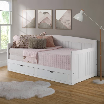 King Harmony Daybed With Conversion White - Alaterre Furniture 9 King Harmony Daybed With Conversion White - Alaterre Furniture - Image 9