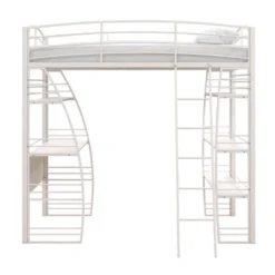 Andy Metal Loft Bed With Integrated Desk And Shelves - Room & Joy -Kids’ Furniture Store GUEST 66a85b49 e45f 448a b9d1 30cab863f9bb