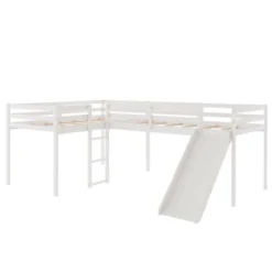 L-Shaped Twin Size Loft Bed With Ladder And Slide - ModernLuxe -Kids’ Furniture Store GUEST 66bfead8 8ea2 4fdc b807 a0a720d0c033