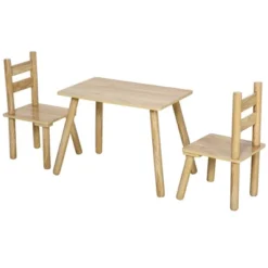 Qaba Kids Wooden Table And Chair Activity Set For Arts, Crafts, Dinning, And Reading For Toddlers Age 2 To 5 -Kids’ Furniture Store GUEST 670fe6e6 157b 4bfe b843 bc2c2e511daa