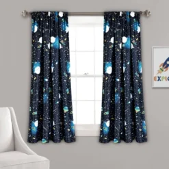 Universe Room Darkening Window Curtain Panels Navy - Lush Décor -Kids’ Furniture Store GUEST 671b9db8 d10d 403e 9f89 9ece9c71c4c5
