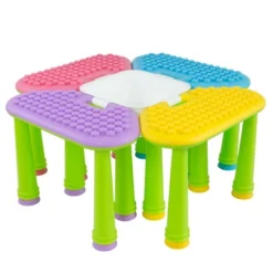 UNiPLAY Indoor/Outdoor Toddler Activity Table Set With 25 Piece Building Blocks -Kids’ Furniture Store GUEST 6720ea7d 2dc1 4c76 9bbc 3e1249a7d70b