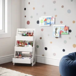 2pk Kids' Magnetic Artwork And Picture Display Bar Frame Set White - RiverRidge Home -Kids’ Furniture Store GUEST 68413c6c 79d8 4d25 96ac 3dd28e2d0495