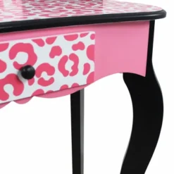 Fashion Leopard Prints Gisele Play Wooden Vanity Set Pink / Black - Teamson Kids 12 Fashion Leopard Prints Gisele Play Wooden Vanity Set Pink / Black - Teamson Kids -Kids’ Furniture Store GUEST 6a3aa383 76cf 42ab b34d 1101da788167