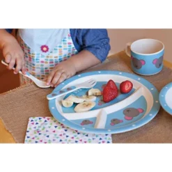 5pc Bamboo Fiber Mouse Dinnerware Set Blue - Red Rover -Kids’ Furniture Store GUEST 6b4b79bb d814 455c 8d84 161544e79281