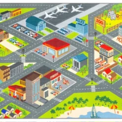 KC CUBS Boy & Girl Kids City Road Car Vehicle Traffic Educational Learning & Game Play Non Slip Nursery Bedroom Classroom Rug Carpet -Kids’ Furniture Store GUEST 6c16411f 08ea 49e2 a23d 1f2c332f8b14