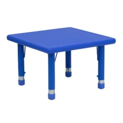 Flash Furniture 24" Square Plastic Height Adjustable Activity Table -Kids’ Furniture Store GUEST 6c26c306 5d15 4460 b9f7 5f6747a07da3
