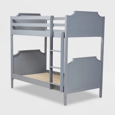 Twin Mariana Wood Bunk Bed Gray - Baxton Studio 2 Twin Mariana Wood Bunk Bed Gray - Baxton Studio - Image 2