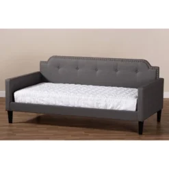 Twin Packer Fabric Upholstered Sofa Daybed Gray - Baxton Studio -Kids’ Furniture Store GUEST 6ecb204e 9da2 413a 906a 564f5589dd0f