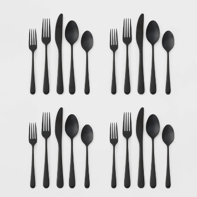 20pc Harrington Flatware Set Black - Threshold™ 3 20pc Harrington Flatware Set Black - Threshold™ - Image 3