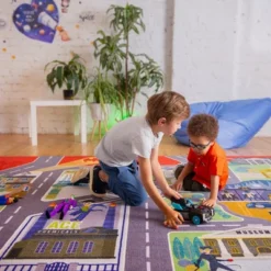 KC CUBS | Batman Gotham City Boy & Girl Kids City Road Car Vehicle Traffic Educational Learning & Game Nursery Classroom Rug Carpet -Kids’ Furniture Store GUEST 73052181 4282 4773 be85 97f712ea3fa7