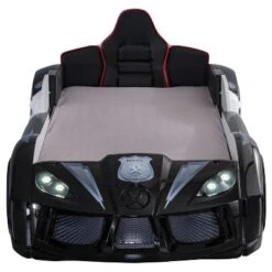 Twin Tarryton Police Cruiser Bed With Led Lights And Sound Black/White - MiBasics -Kids’ Furniture Store GUEST 730a0416 f0aa 48f1 88fc 9ec71cd413d9