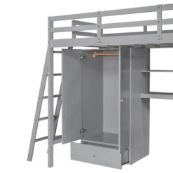 Twin Size Loft Bed With Wardrobe, Drawers And Desk With Shelves - ModernLuxe -Kids’ Furniture Store GUEST 7378c324 e6d2 4659 83c8 3ab9aa59002d