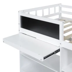 Twin Size Low Loft Bed With Rolling Desk, Shelves And Drawers - ModernLuxe -Kids’ Furniture Store GUEST 759552ff 7ff5 43c8 b3ae a76ce2cf790f