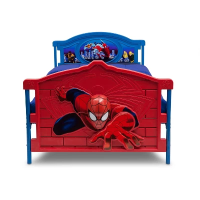 Twin Marvel Spider-Man Plastic 3D Bed - Delta Children 4 Twin Marvel Spider-Man Plastic 3D Bed - Delta Children - Image 4