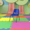 Emma And Oliver Ergonomic Kid's Shell Stack Chair - 12" Seat Daycare Home School