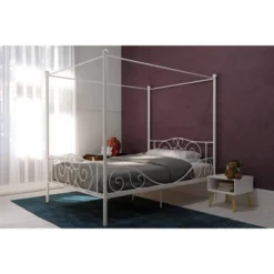 Twin Clara Metal Bed White - Room & Joy -Kids’ Furniture Store GUEST 7769d9ba 5482 4c97 a62a fb0d5c25f3c8