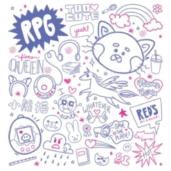 Men's Turning Red Doodle Collage T-Shirt