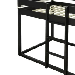 Wood Twin Over Twin Bunk Bed With Tent-ModernLuxe -Kids’ Furniture Store GUEST 78992696 10b1 4220 80b2 28a19d1154fa