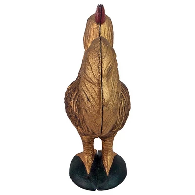 Design Toscano Canterbury Tales Chanticleer Rooster Cast Iron Mechanical Bank 4 Design Toscano Canterbury Tales Chanticleer Rooster Cast Iron Mechanical Bank - Image 4