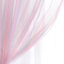 Kids' Rainbow Sheer Rod Pocket With Lining Single Window Curtain Panel Rainbow/White - Lush Décor -Kids’ Furniture Store GUEST 78ed79f9 581e 459e 84fc 90965b51f733