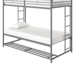 Twin Betony Kids' Bunk Bed With Storage Bins Silver - Room & Joy -Kids’ Furniture Store GUEST 793b2930 f43b 4c26 b478 b4f7ade8aaf9